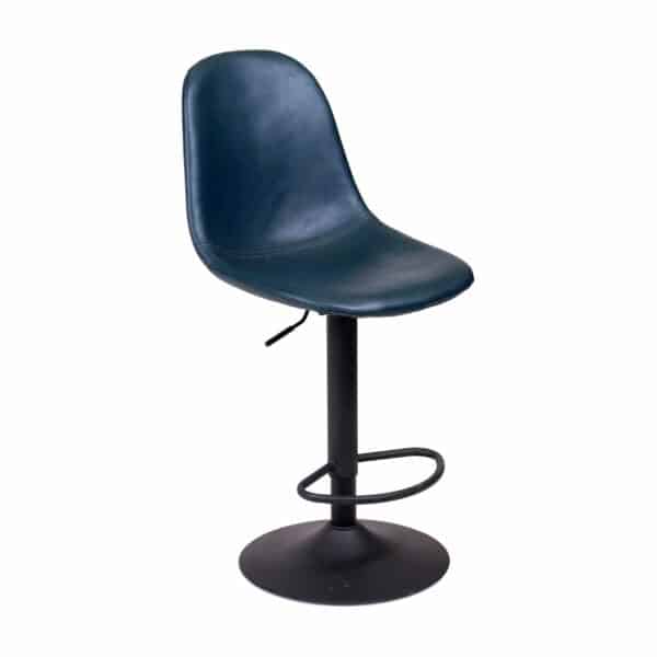 כסא ליאם 01 כחול רגל שחורה