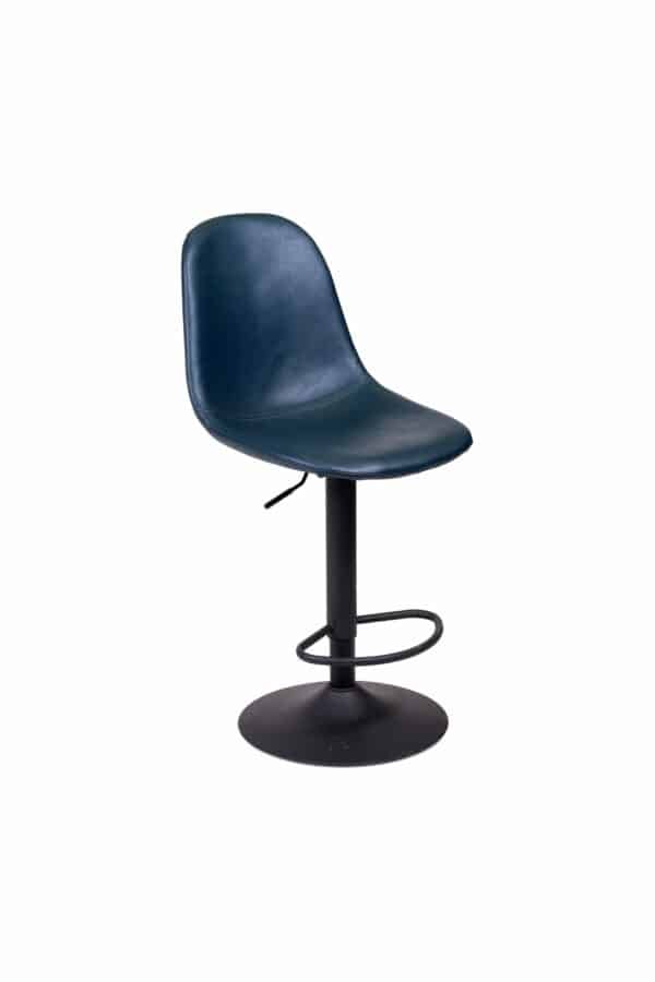 כסא ליאם 01 כחול רגל שחורה